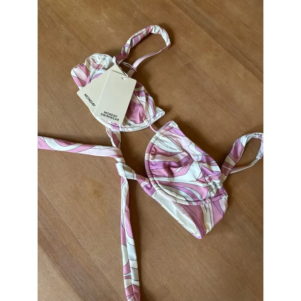 Monday Swimwear Cala Roma top Bikini  Medium COSTA REI PINK/IVORY